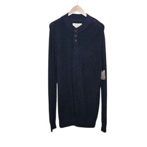 Old Ranch Organic Dark Navy Blue Pullover Sweater
